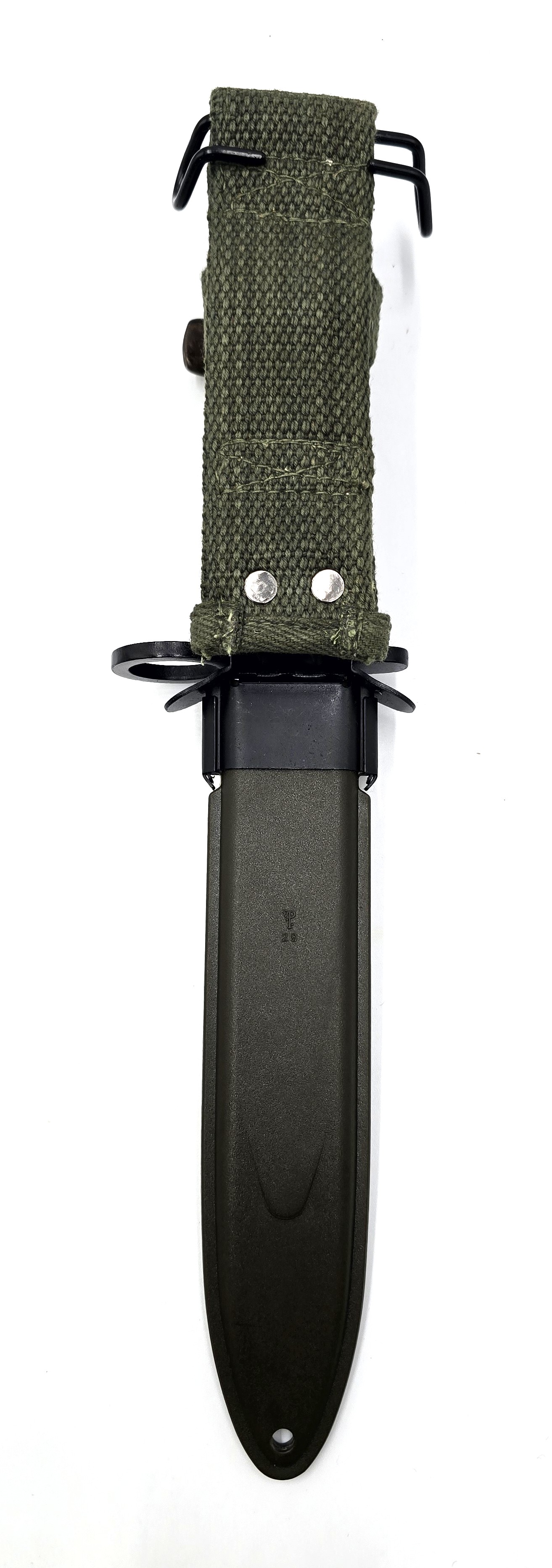 Late Production M7 Sawback AR15 & M16 Bayonet with M8A1 Scabbard