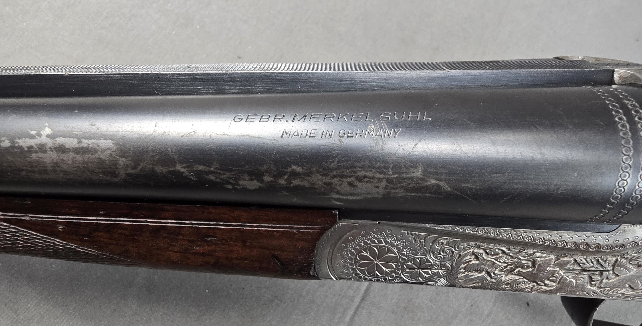 GEBR. Merkel Suhl Side by Side 12ga Shotgun Serial 463771 - SARCO, Inc