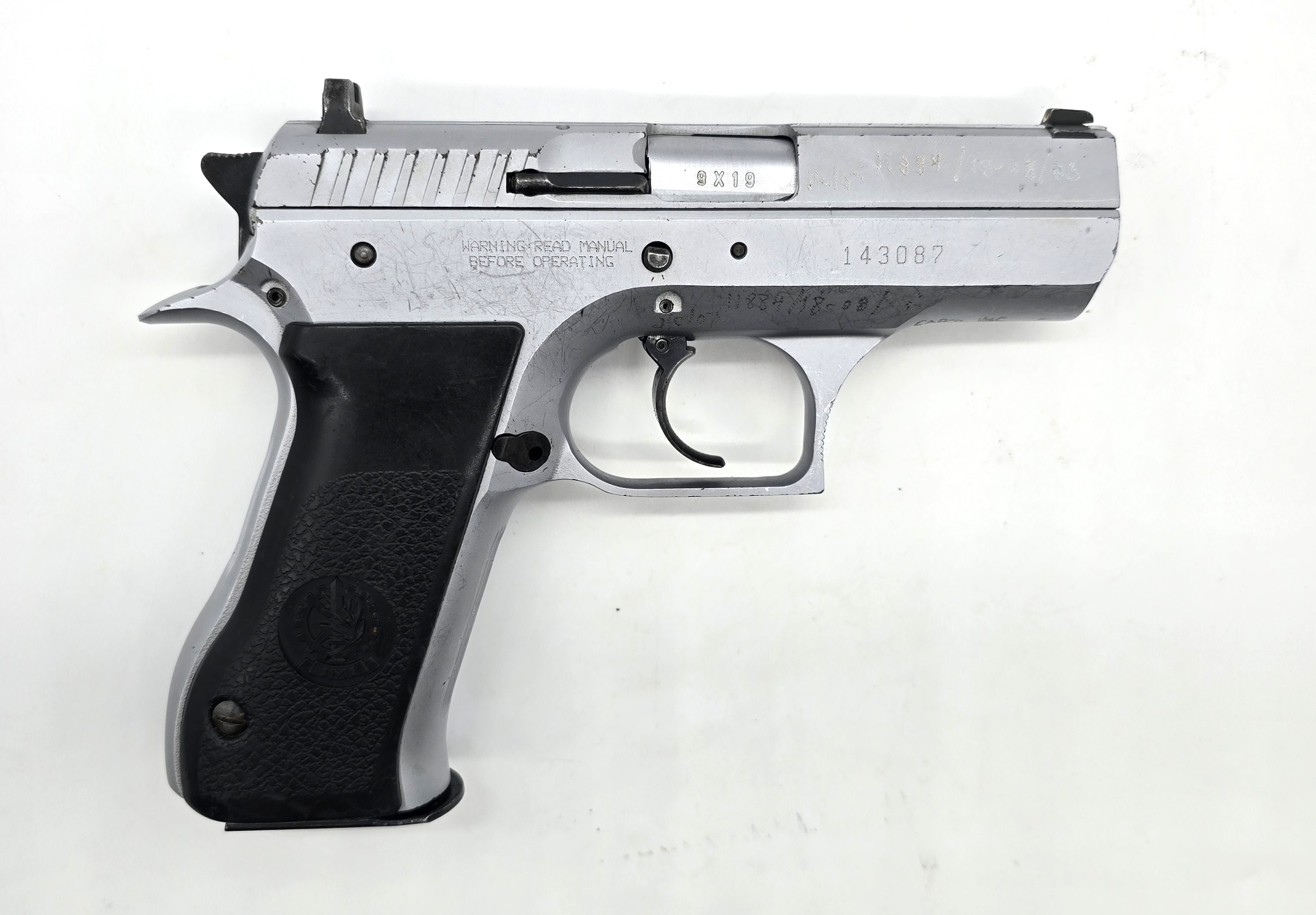 Israel Military Industries Jericho 941 FS Satin Nickel 9x19 Pistol