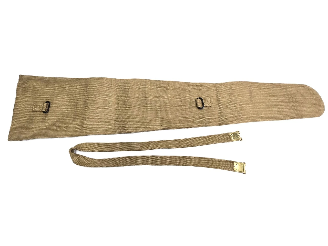WW2 British Enfield Web Holster – Khaki Rifle Cover, Military Reproduction