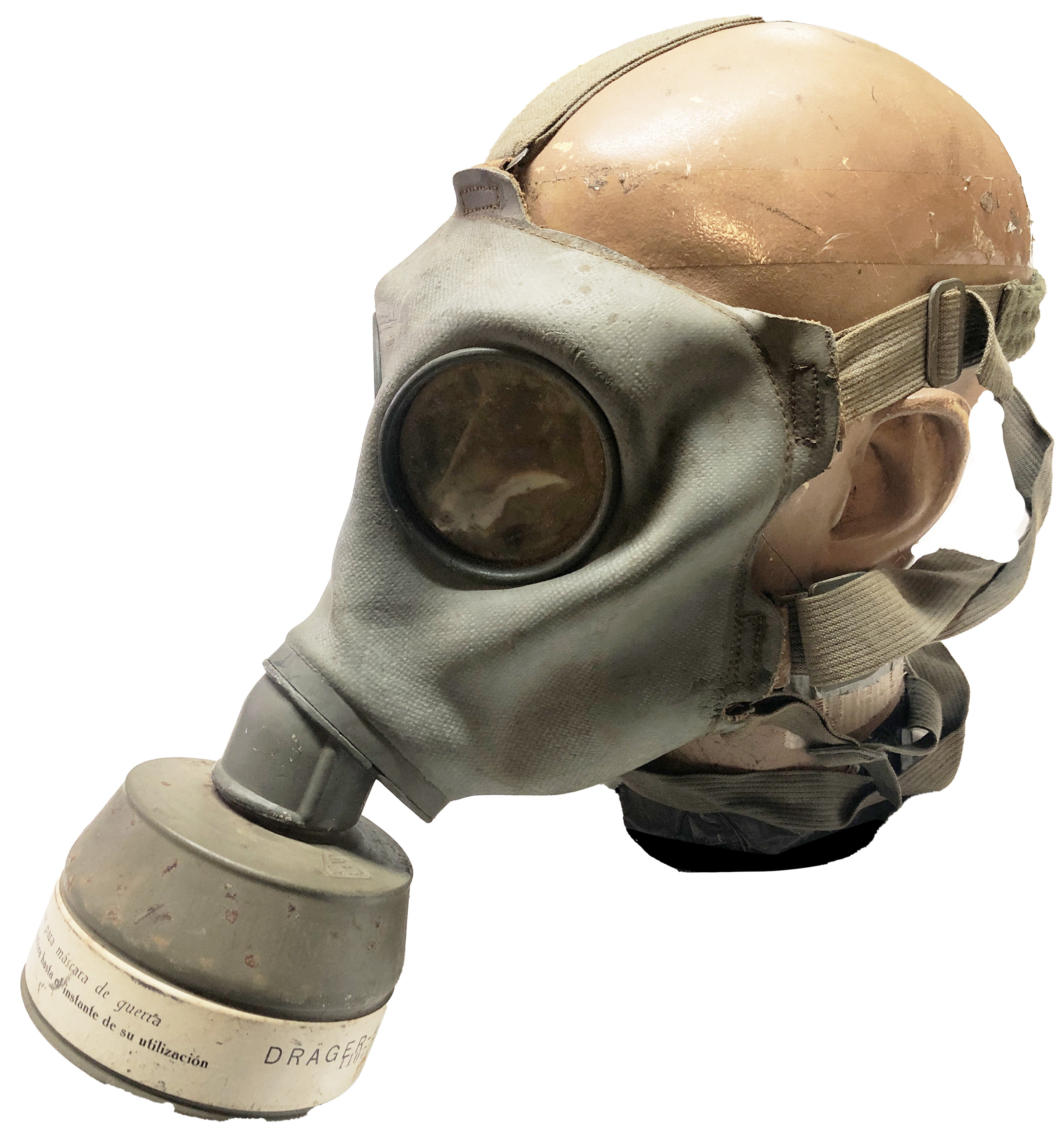 German/Spanish WWII Gas Mask & Filter Without Can (M30/M38) - SARCO, Inc