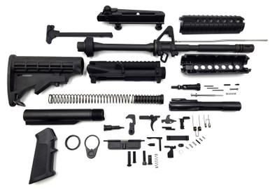 AR15 Parts Kit - Flat top upper with detachable carrying handle