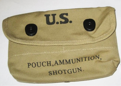 Army WWII Canvas Shotgun Shell Ammunition Pouch