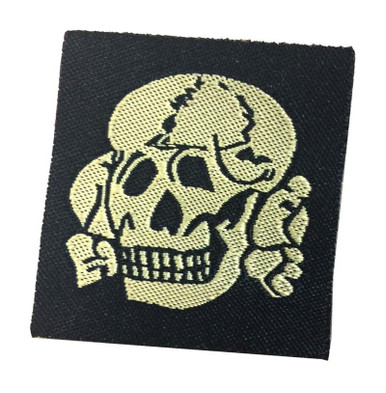 SS Skull Badge on Black - SARCO, Inc