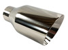 Exhaust Tip 2.50" Inlet 4.00" Outlet 8.00" long WBOSS4008-250-DW-SS Slant Angle 304 Stainless Steel Wesdon Exhaust Tip