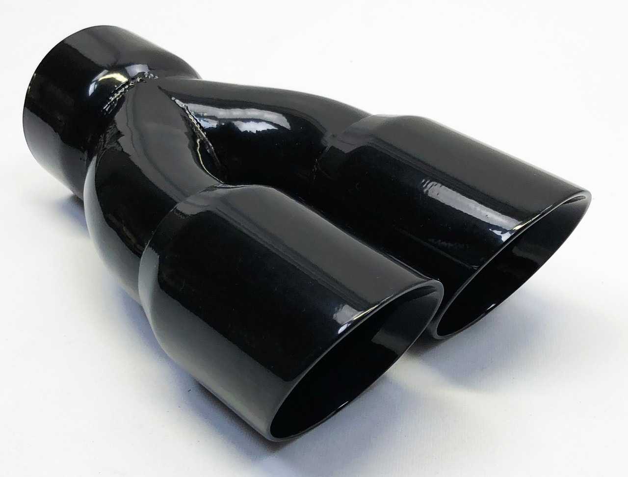 Wesdon Exhaust Tip - 3.00" Inlet, Dual 3.00" Outlets, 9.50" Long, Polished Stainless Steel