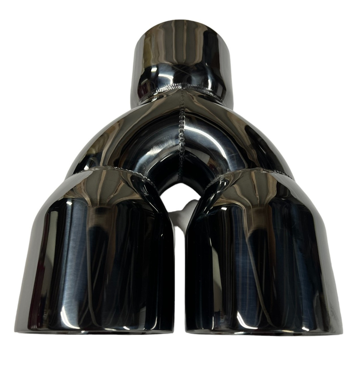 WESDON Exhaust Tip 2.5 Inlet 3.0 Outlet 9.5 Long – Dual Double Black Stainless