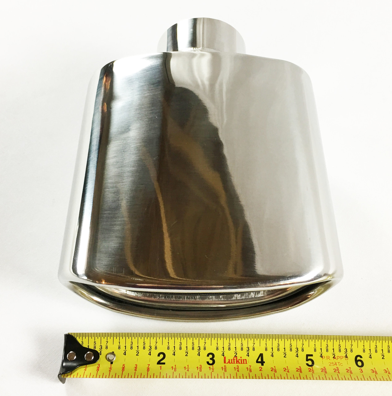 Wesdon Exhaust Tip - 2.25 Inch Inlet, 5.50x3.0 Inch Oval, Gloss Black 304 Stainless Steel, Resonated Double Wall - View #11