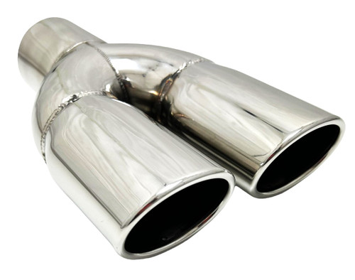 Exhaust Tip 2.25 In Inlet Dual 3.00 Oval X 2.50 High Outlets - Foto 3