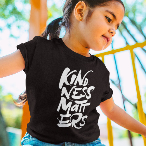 'Kindness Matters' Kids Cotton Tee - Colour
