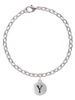 Capital Letter - Y - Pebble Disc - Charm Bracelet