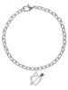 Open Heart with Feathered Arrow Charm Bracelet