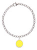 Small Yellow Enamel Disc Charm Bracelet