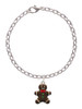 Enamel Gingerbread Boy Charm Bracelet