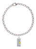 Smile with Smiley Face Rectangle Charm Bracelet