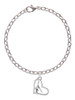 Gymnast in Heart Charm Bracelet