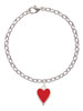 Card Suit - Red Heart Charm Bracelet