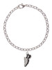 Black Running Shoe Charm Bracelet