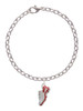 Red Running Shoe Charm Bracelet