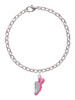 Hot Pink Running Shoe Charm Bracelet