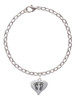 Heart with Baby Feet Charm Bracelet