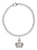 Crown with AB Crystal Charm Bracelet