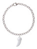 White Sabre Tooth Charm Bracelet