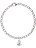 Mini AB Crystal Anchor Charm Bracelet