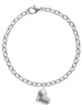 Small ''Big Sister'' Heart with Clear Crystal Charm Bracelet