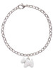 White Westie Dog Charm Bracelet