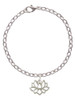 Lotus Outline Charm Bracelet