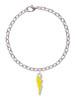 Yellow Lightning Bolt Charm Bracelet