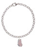 Translucent Pink Flying Butterfly Charm Bracelet