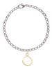 Gold Tone Infinity Loop Charm Bracelet