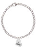 Small Bride Heart Charm Bracelet