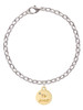 Gold Tone Te Amo Disc Charm Bracelet