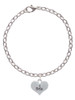 I Base Heart Charm Bracelet