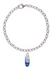 3-D Blue Running Shoe Charm Bracelet