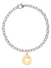 Gold Tone Dog Head Silhouette Charm Bracelet