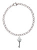 Crown Key Charm Bracelet