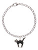 Black Standing Cat Charm Bracelet