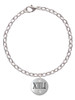 Half Marathon with Clear Crystal Roman Numeral Charm Bracelet