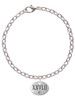 Marathon with Pink Crystal Roman Numeral Charm Bracelet