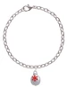 Ornament with Red Snowflake Charm Bracelet