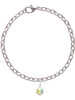 Crystal Clear AB Channel Drop Charm Bracelet