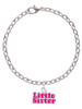 Hot Pink ''Little Sister'' with Heart Charm Bracelet