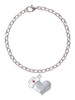 Nurse's Prayer Heart - Healing Hand Charm Bracelet