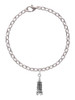 Pagoda with Clear Crystal Charm Bracelet