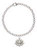 Medium Lotus Flower Charm Bracelet