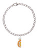 3-D Enamel Orange Slice Charm Bracelet
